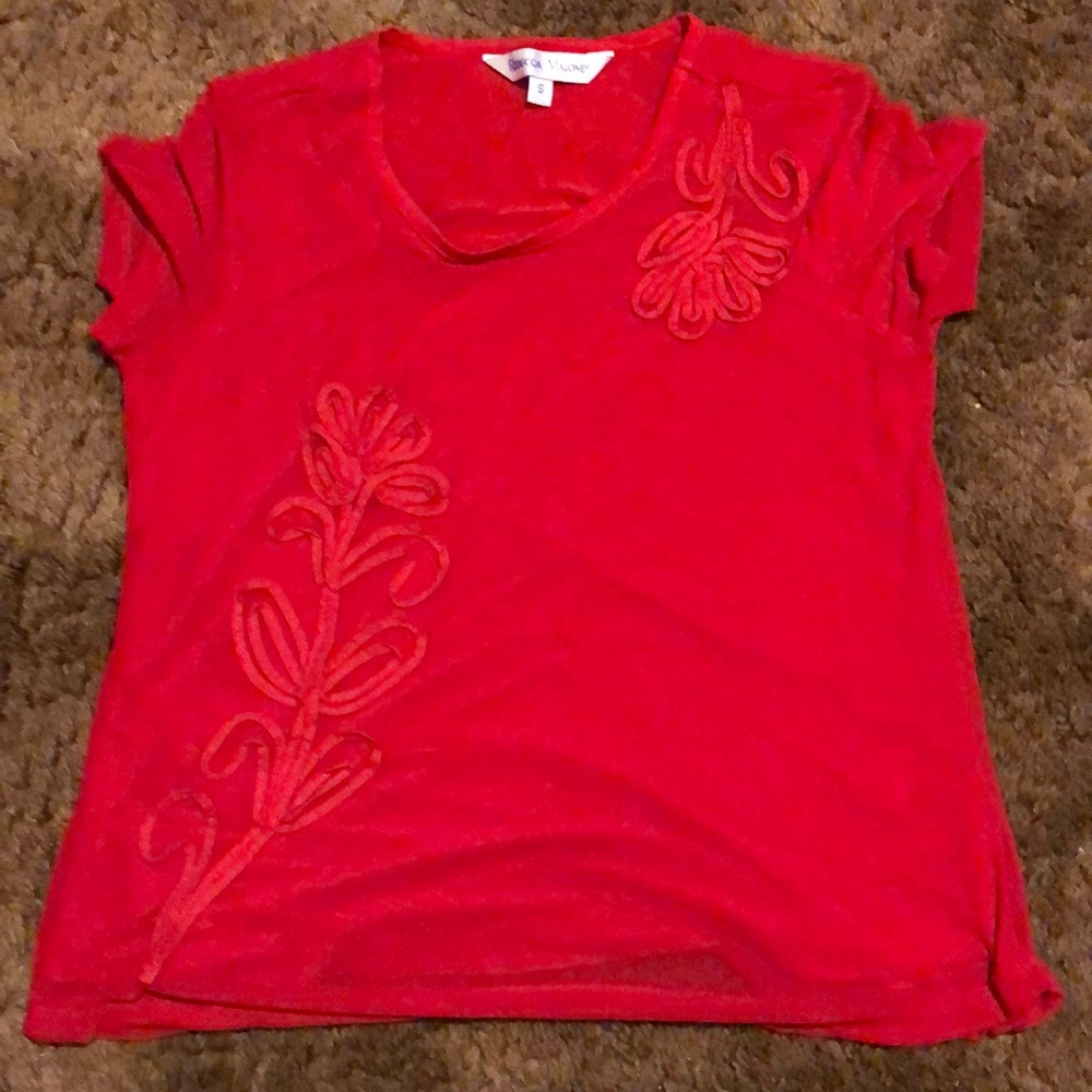 Size Small Red shirt with flowers